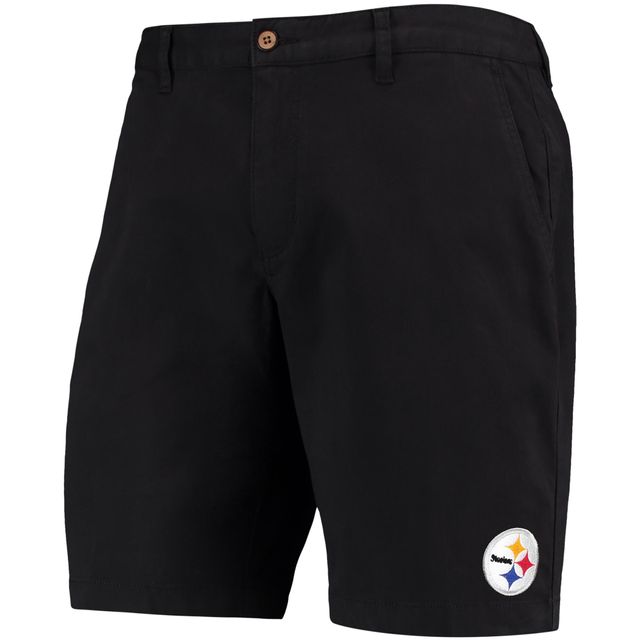 Short Tommy Bahama noir Pittsburgh Steelers Boracay en trois mélanges pour homme