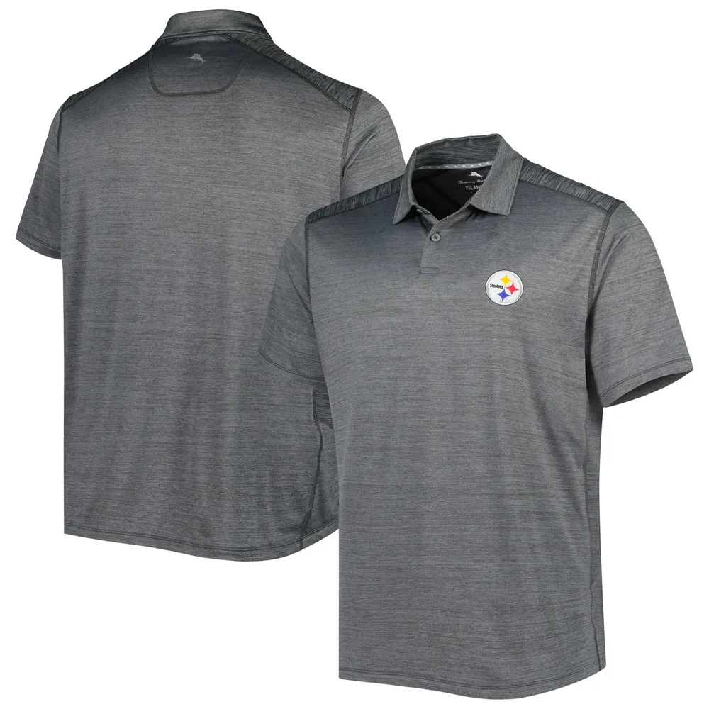 Pittsburgh Steelers Antigua Tribute Polo - Charcoal