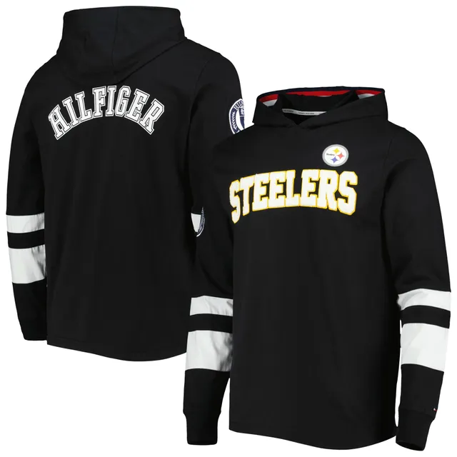 Tommy Hilfiger Men's Black Pittsburgh Steelers Quarter-Zip