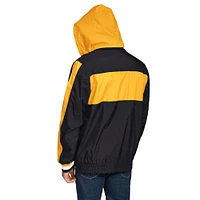 Men's Tommy Hilfiger Black Pittsburgh Steelers Gael Lightweight Half-Zip Hoodie Jacket