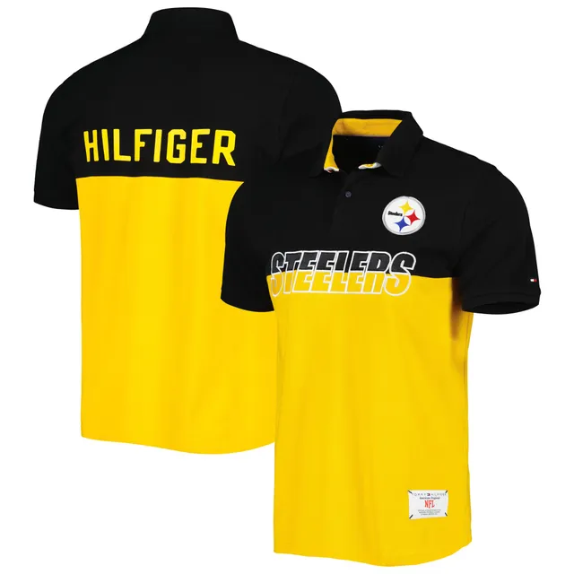 Nike Men's Dri-Fit Lockup Victory (NFL Pittsburgh Steelers) Polo Shirt in Black, Size: Small | NS2819M27L-63P