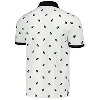 Polo Tommy Hilfiger blanc Pittsburgh Steelers Bryce piqué pour hommes