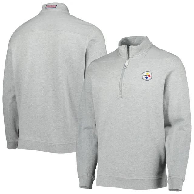 Men's Vineyard Vines Heather Gray Miami Dolphins Shep Shirt Quarter-Zip Sweatshirt Size: Small