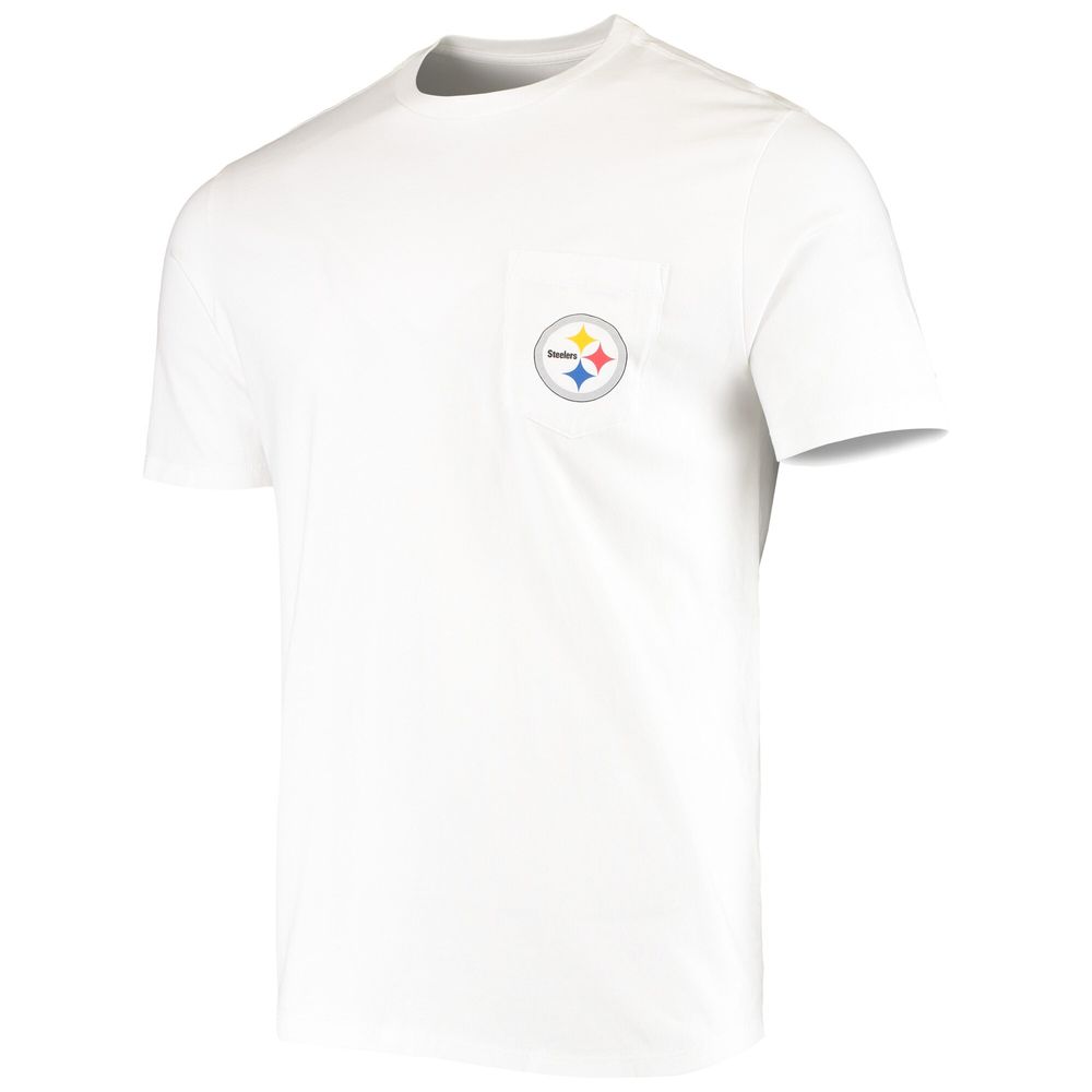 Pittsburgh Steelers Womens White Athletic Short Sleeve T-Shirt