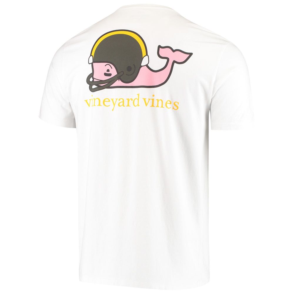 Men's Vineyard Vines White Pittsburgh Steelers Big & Tall Helmet T-Shirt