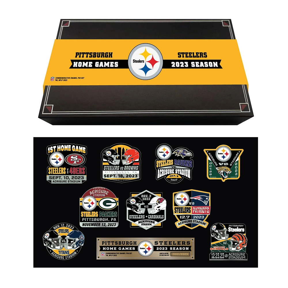 MOJO Pittsburgh Steelers 2023 Game Day 9- Ensemble de collection de pin