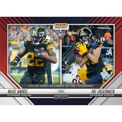 Najee Harris & Pat Freiermuth Pittsburgh Steelers Fanatics Exclusive Parallel Panini Instant NFL Week 9 Rookie Duo Combines for Three Touchdowns Single Rookie Trading Card - Limited Edition of 99