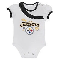 Ensemble body et jupe pour nouveau-né bébé Pittsburgh Steelers Love My Team