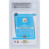 Pat Freiermuth Pittsburgh Steelers 2021 Panini Donruss Optic Rated Rookie Blue Scope #232 Beckett Fanatics Witnessed Rookie Card