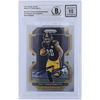 Carte de recrue Panini Prizm #362 2021 autographiée par Pat Freiermuth des Pittsburgh Steelers, Beckett Fanatics Witnessed Authenticated 10 Rookie