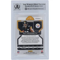 Carte de recrue 9/10 authentifiée signée Pat Freiermuth des Pittsburgh Steelers Panini Prizm Orange Disco #362 2021 Beckett Fanatics