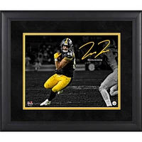 Photographie encadrée de 11" x 14 " de Pat Freiermuth, signature fac-similé des Steelers de Pittsburgh