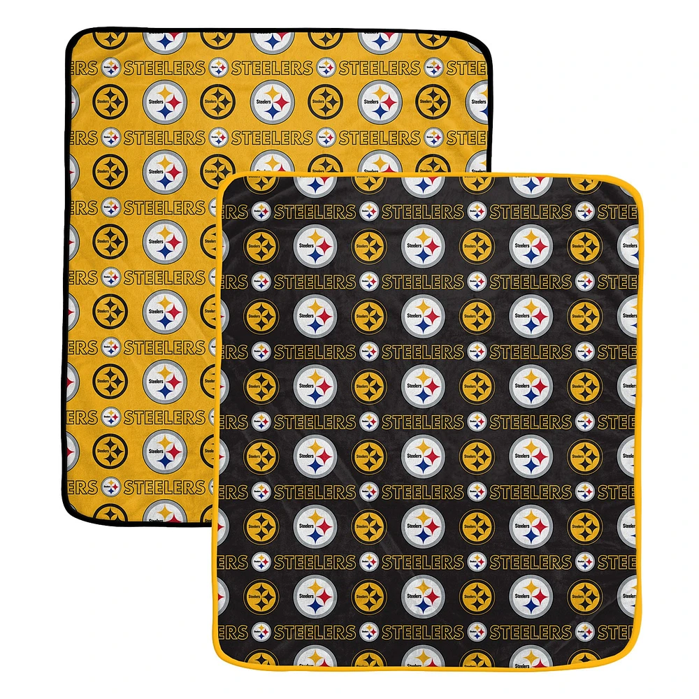 Pegasus Pittsburgh Steelers 60” x 70” Home & Away Two-Piece Blanket Set