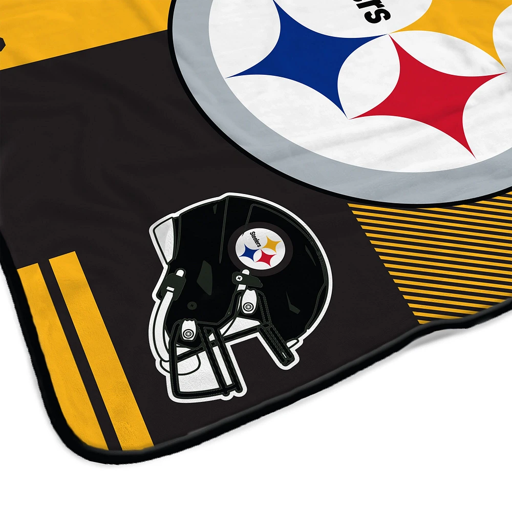 Couverture Sherpa Pegasus Pittsburgh Steelers 60" x 80"