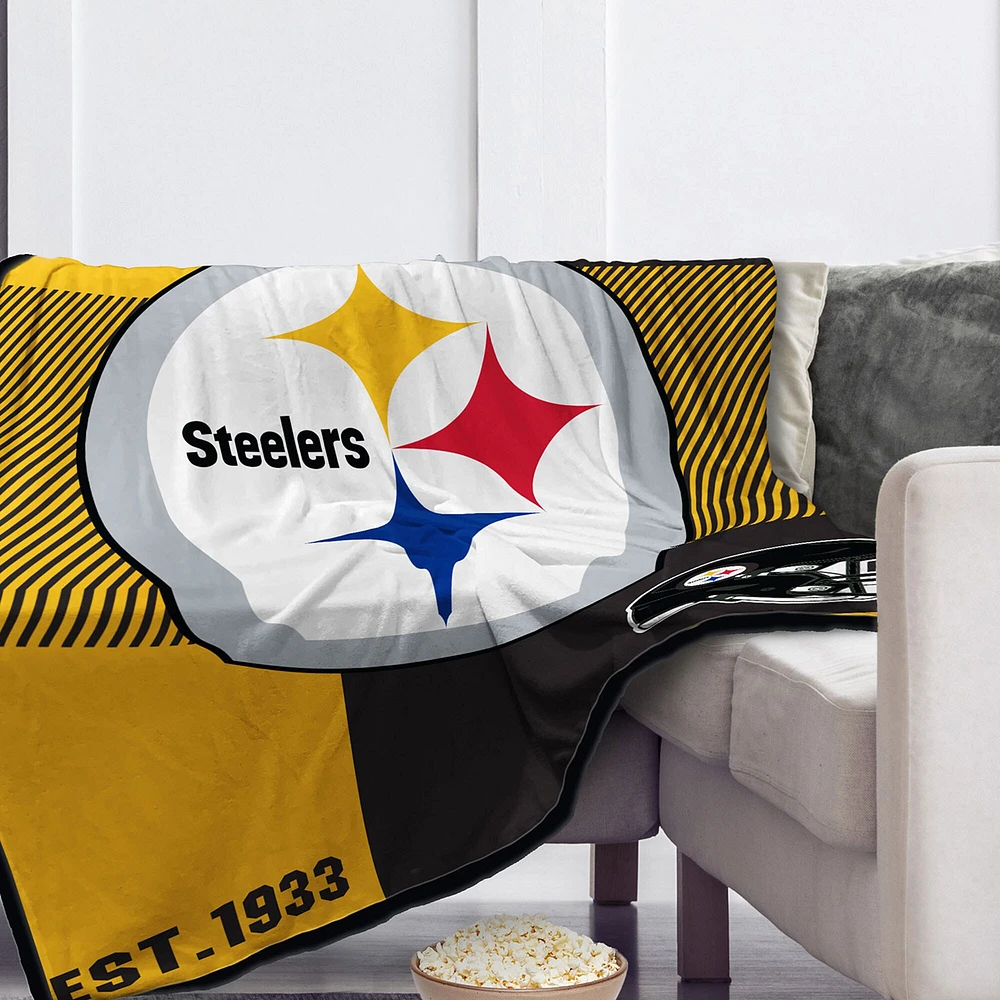 Couverture Sherpa Pegasus Pittsburgh Steelers 60" x 80"