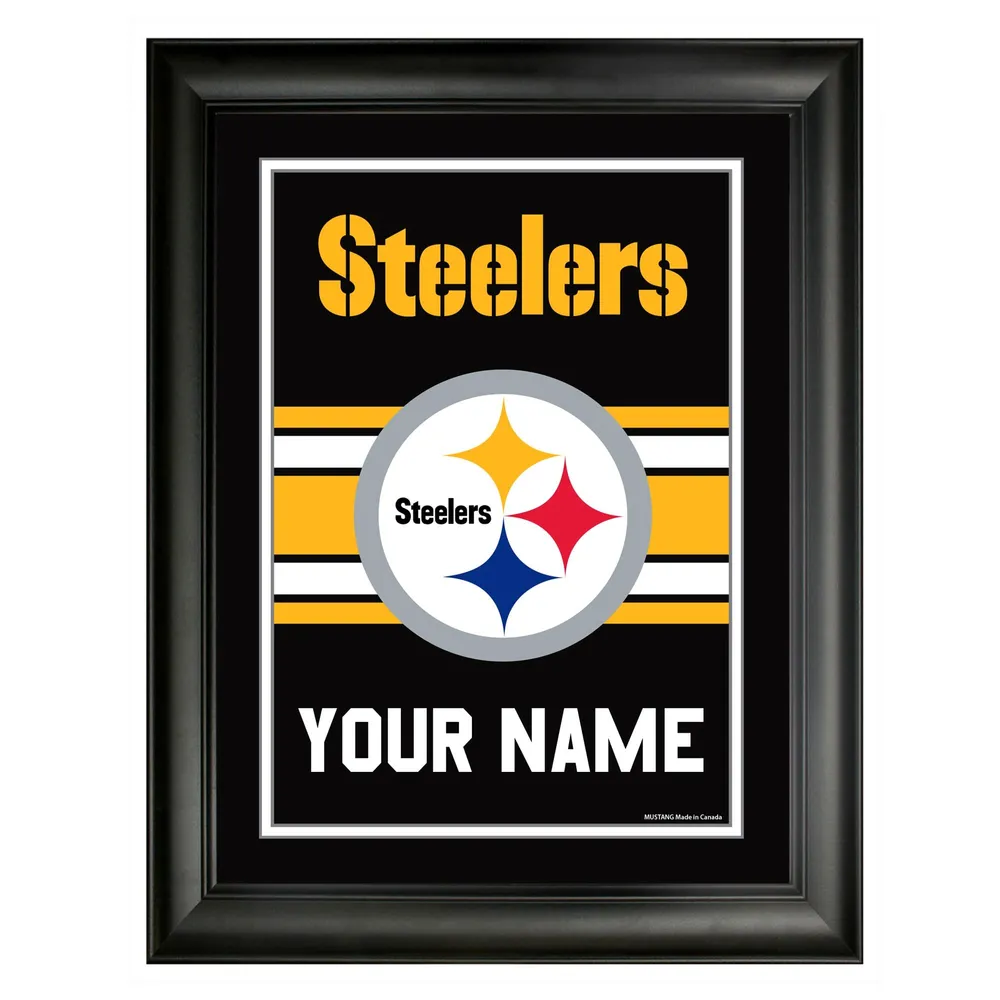 Cadre d'équipe personnalisé Pittsburgh Steelers 12'' x 16''