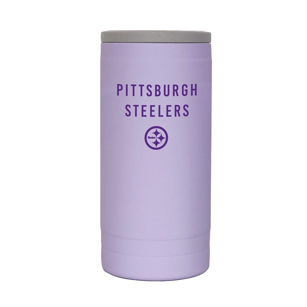 Pittsburgh Steelers 12oz. Lavender Soft Touch Slim Coolie