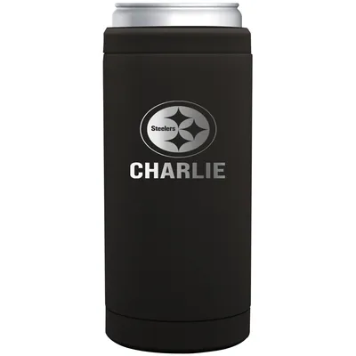 Pittsburgh Steelers 12oz. Personalized Stainless Steel Slim Can Cooler
