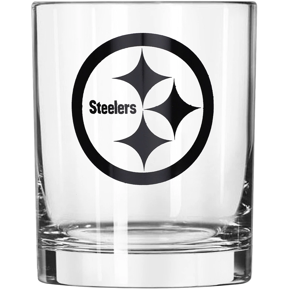 Steelers de Pittsburgh 14oz. Verre à roches pour le jour du match