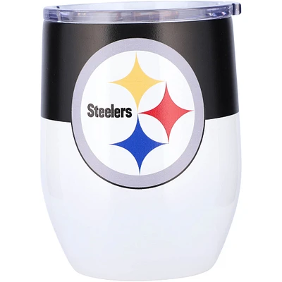 Steelers de Pittsburgh 16 oz. Gobelet incurvé en acier inoxydable Colorblock