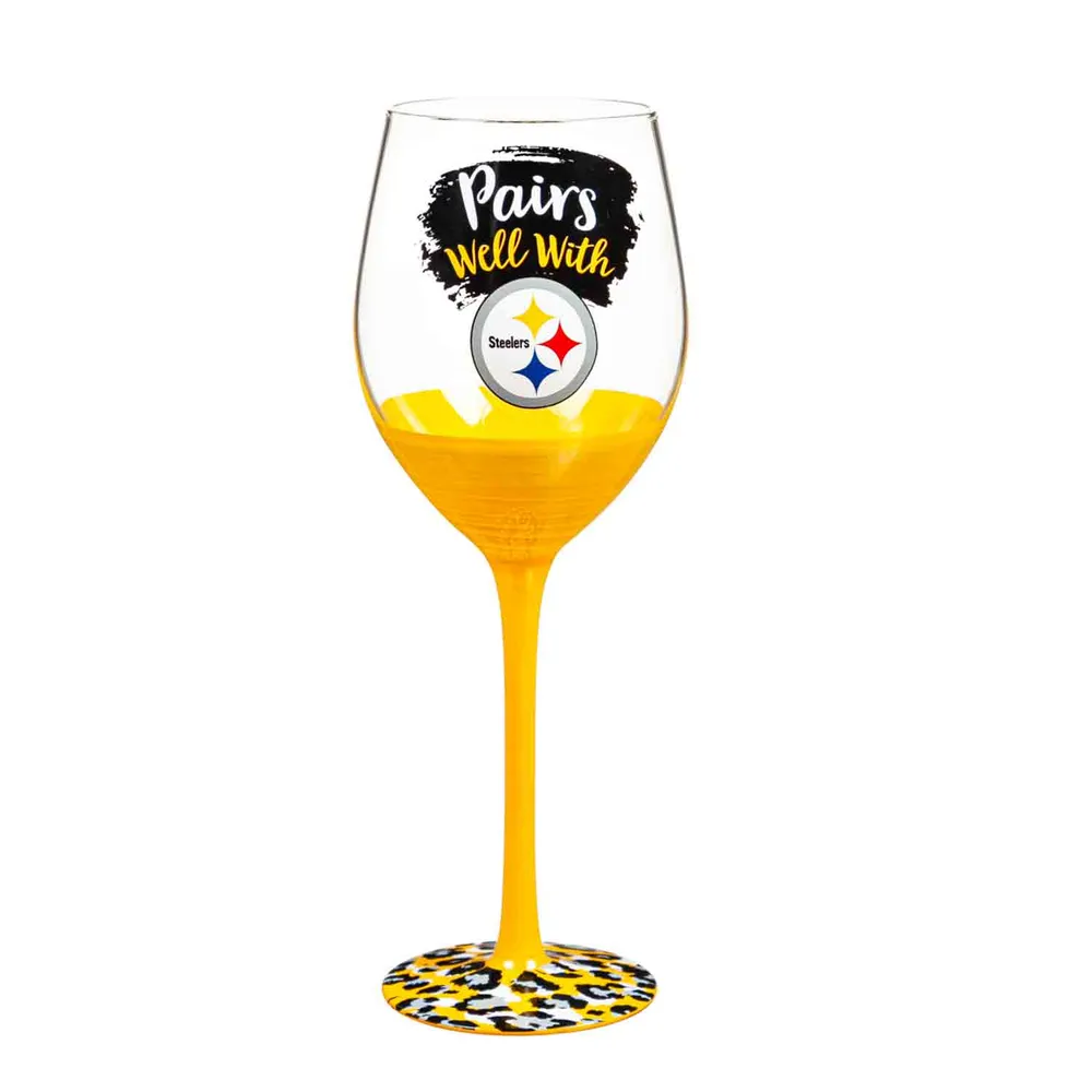 Pittsburgh Steelers 16oz. Crackle Pint Glass