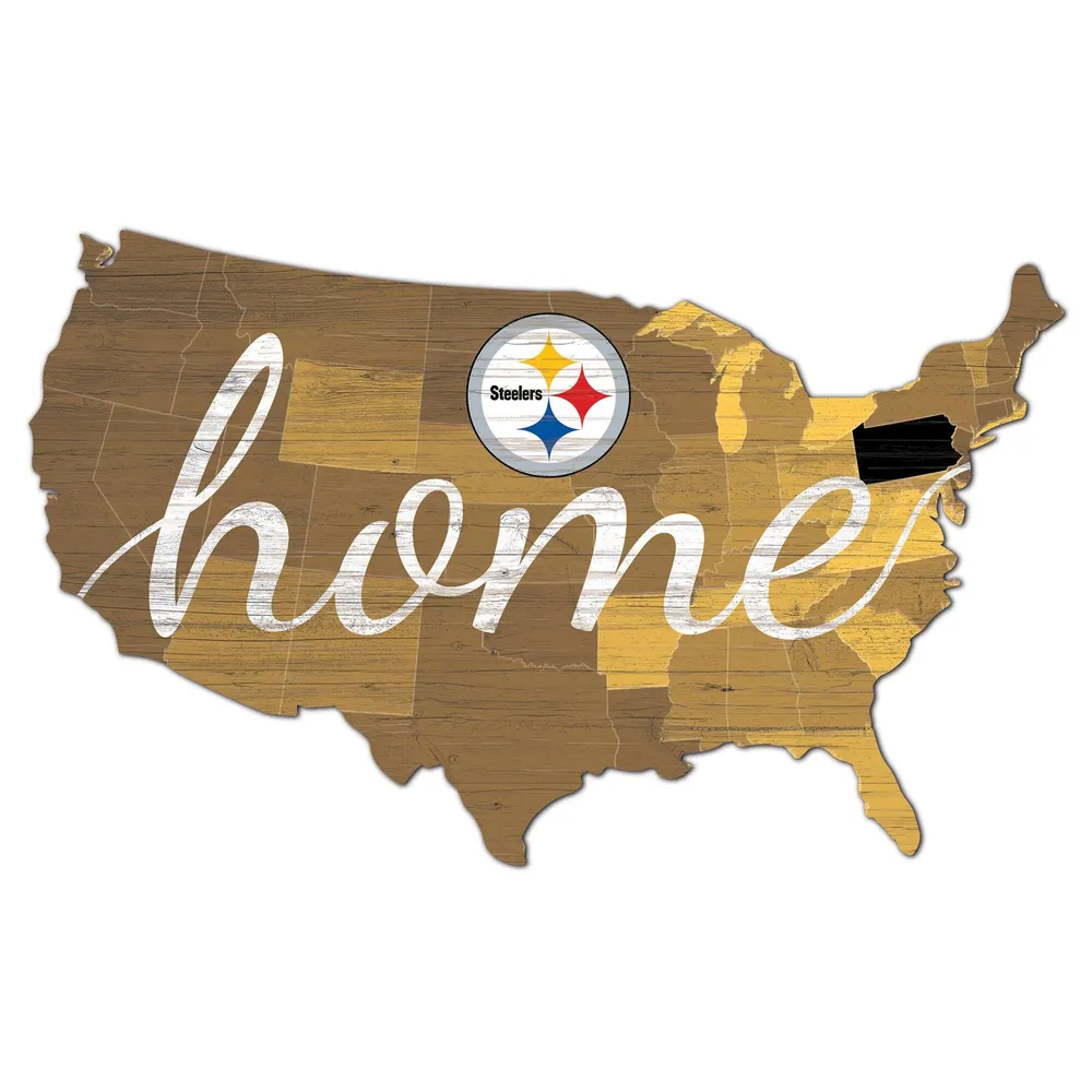 Pittsburgh Steelers USA Shape Flag Cutout