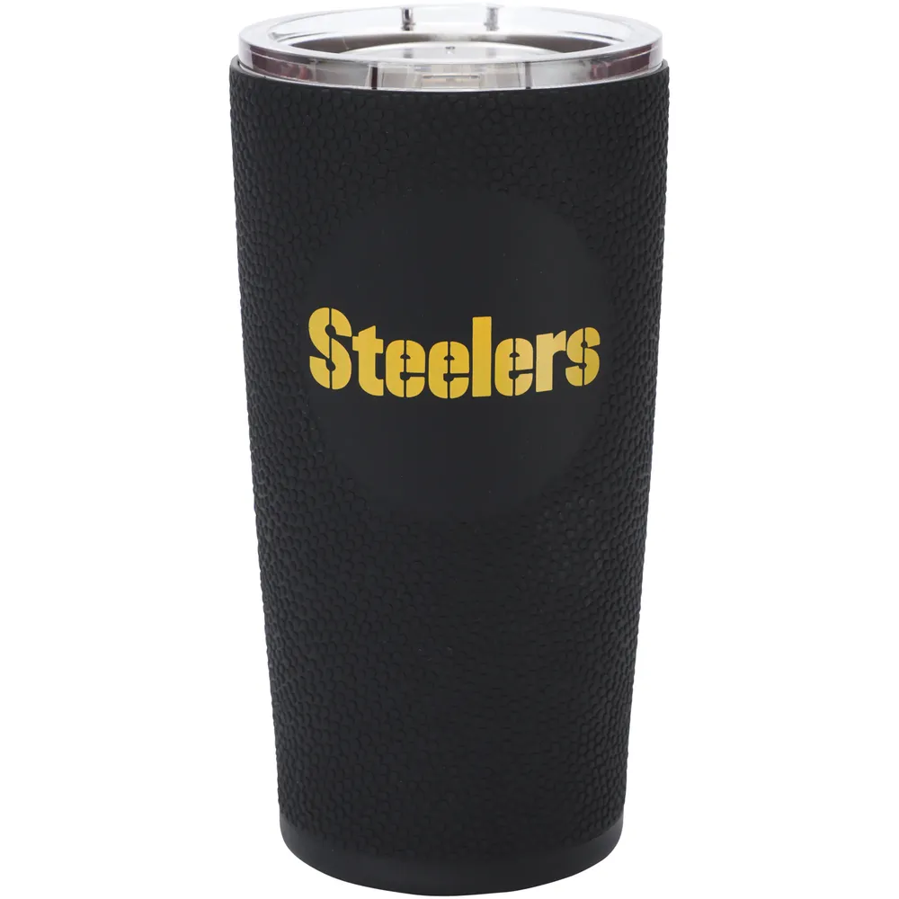Lids Pittsburgh Steelers 20oz. Stainless Steel with Silicone Wrap Tumbler
