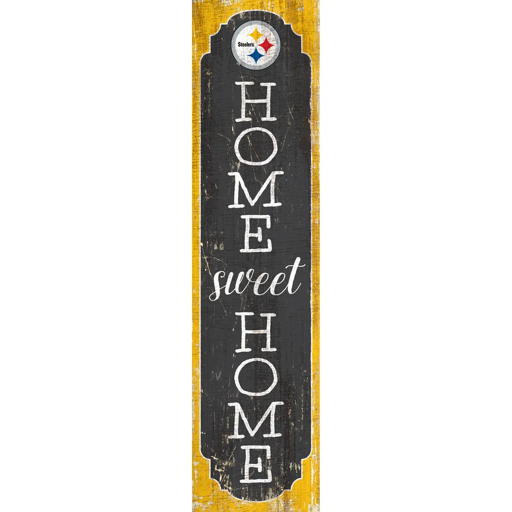 Pittsburgh Steelers 24 Home Sweet Home Leaner Sign