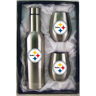 Steelers de Pittsburgh 28 oz. Bouteille et 12 oz. Ensemble de gobelets