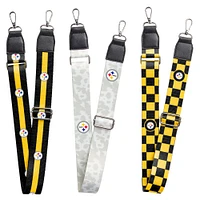 Pittsburgh Steelers 3-Pack Bag Strap Set