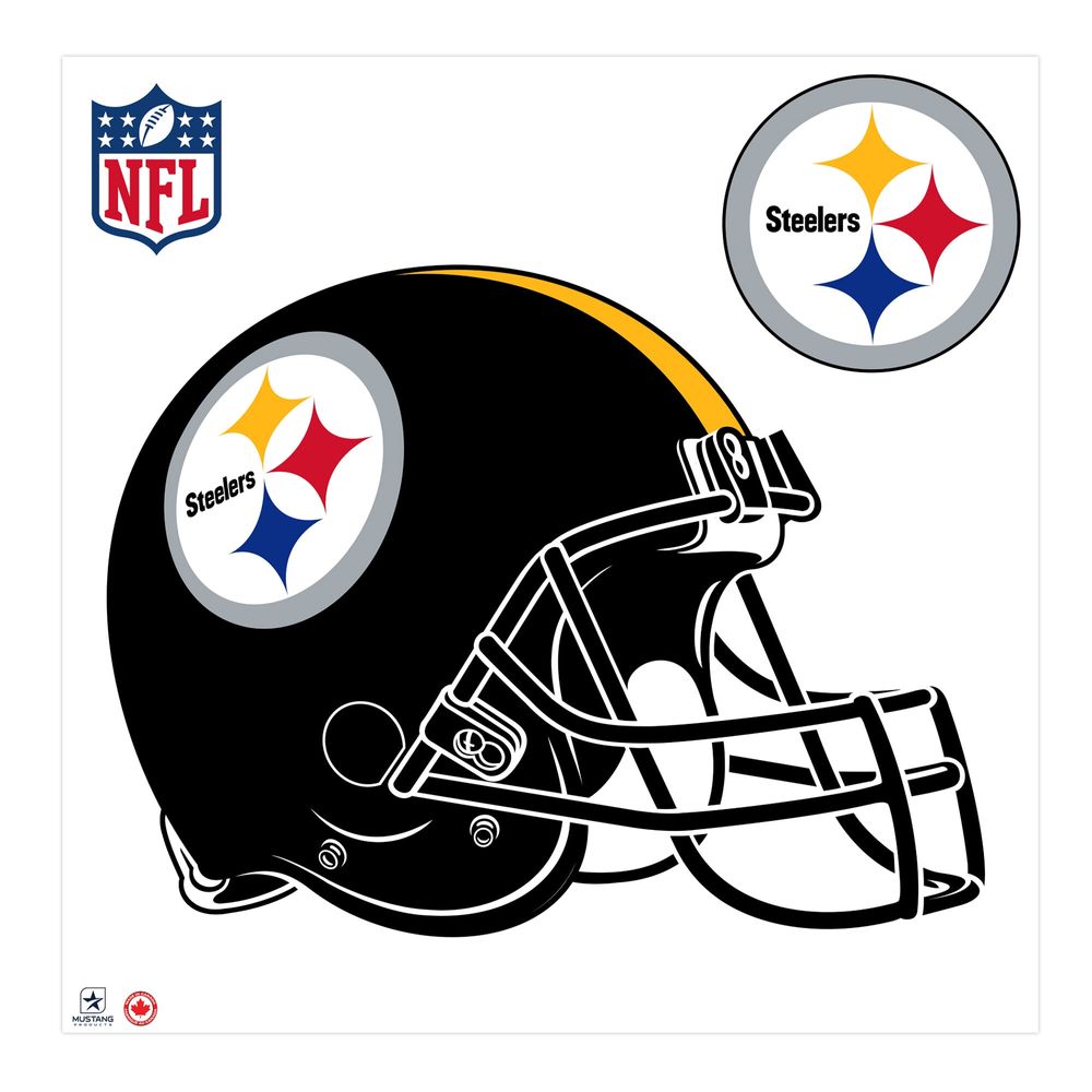 Pittsburgh Steelers - 36'' Team Helmet Repositionable Wall Decal