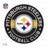 Autocollant mural repositionnable avec logo Pittsburgh Steelers 36'' x 36''