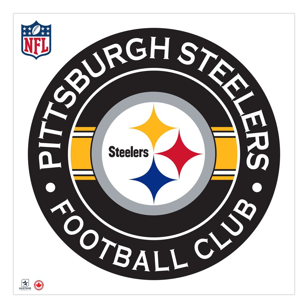 Pittsburgh Steelers 36'' x 36'' Logo Repositionable Wall - Decal