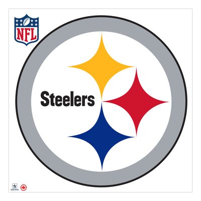 Pittsburgh Steelers 36'' x 36'' Team Logo Repositionable Wall - Decal