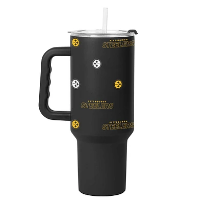 Pittsburgh Steelers 40oz. Step and Repeat Powder Coat Tumbler