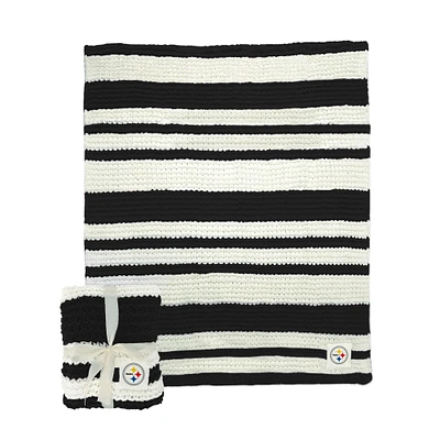 Pittsburgh Steelers 50" x 60" Cable-Knit Throw Blanket