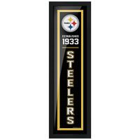 Pittsburgh Steelers - 6'' x 22'' Established Framed Art