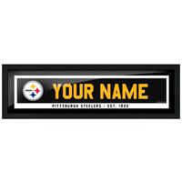 Pittsburgh Steelers - 6'' x 22'' Personalized Framed Art