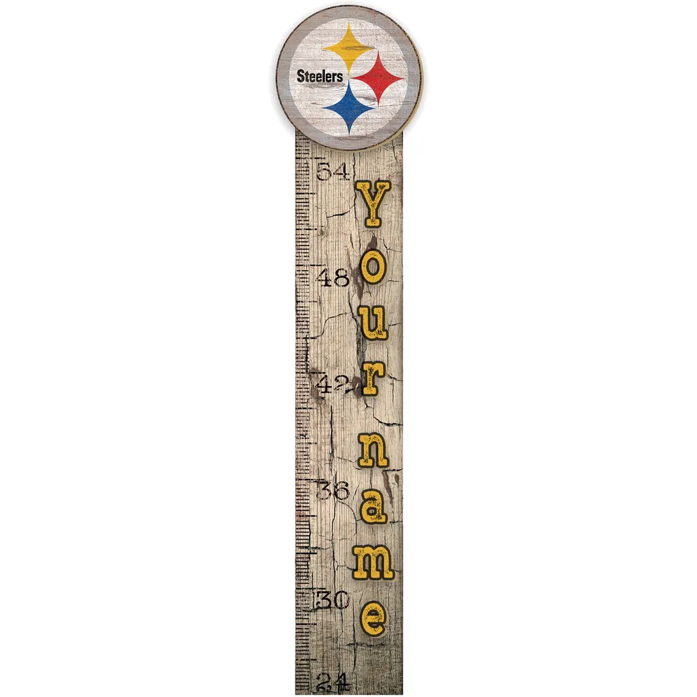 Lids Pittsburgh Steelers 6 x 36 Personalized Growth Chart Sign