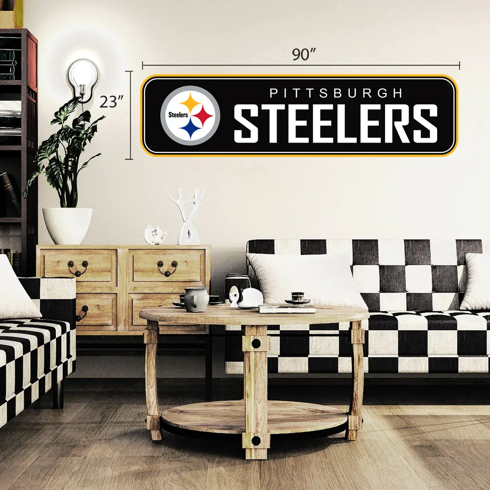 Pittsburgh Steelers 90'' x 23'' mur repositionnable - décalcomanie