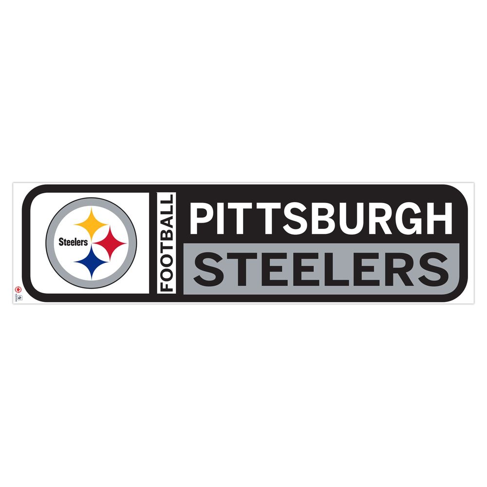 Pittsburgh Steelers 90'' x 23'' Team Logo Repositionable Wall - Decal