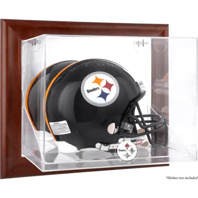 Pittsburgh Steelers Fanatics Authentic Brown Framed Wall-Mountable Logo Helmet Case