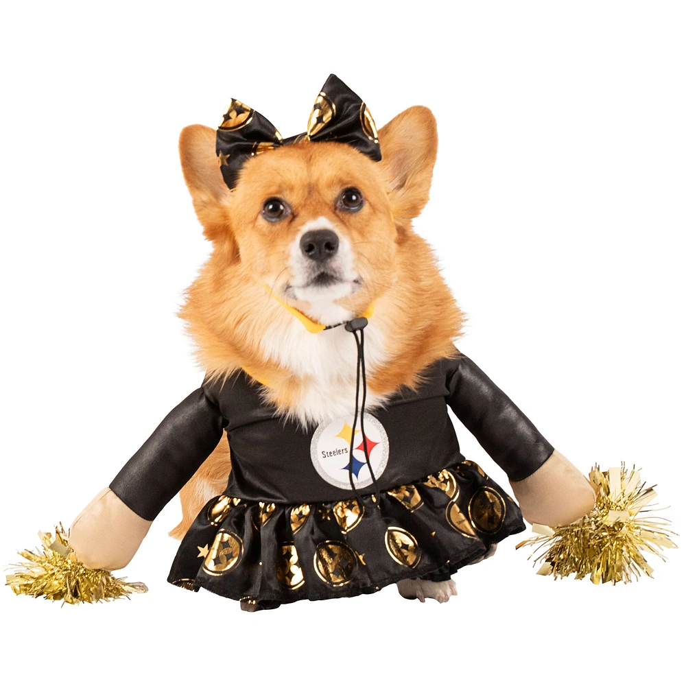 Costume de cheerleading pour chien des Steelers Pittsburgh