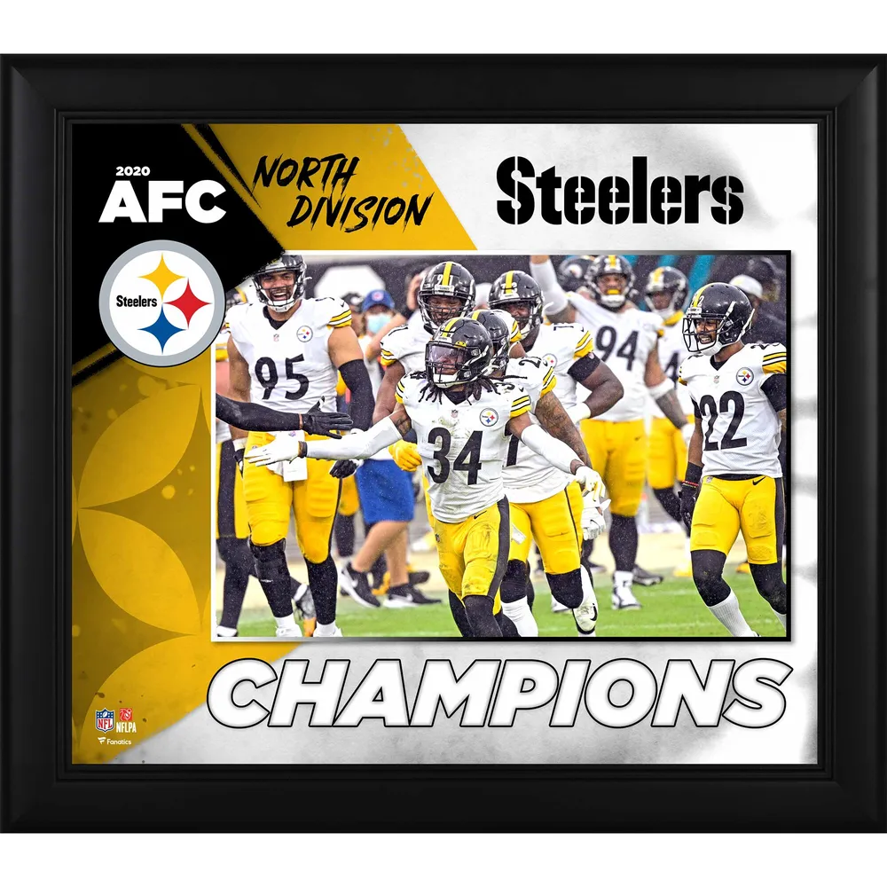 Pittsburgh Steelers Fanatics Authentic 10.5 x 13 2017 AFC North Champions  Sublimated Plaque