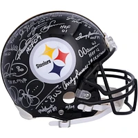 Pittsburgh Steelers Legends Autographed Riddell Speed Authentic Helmet with 16 Signatures & Multiple Inscriptions - Limited Edition of 24