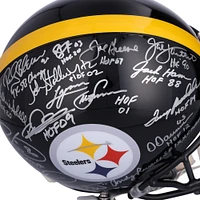 Pittsburgh Steelers Legends Autographed Riddell Speed Authentic Helmet with 16 Signatures & Multiple Inscriptions - Limited Edition of 24