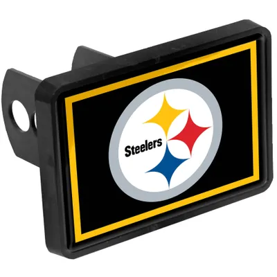 Pittsburgh Steelers Logo 1.25" x 2" Universal Plastic Hitch Cover
