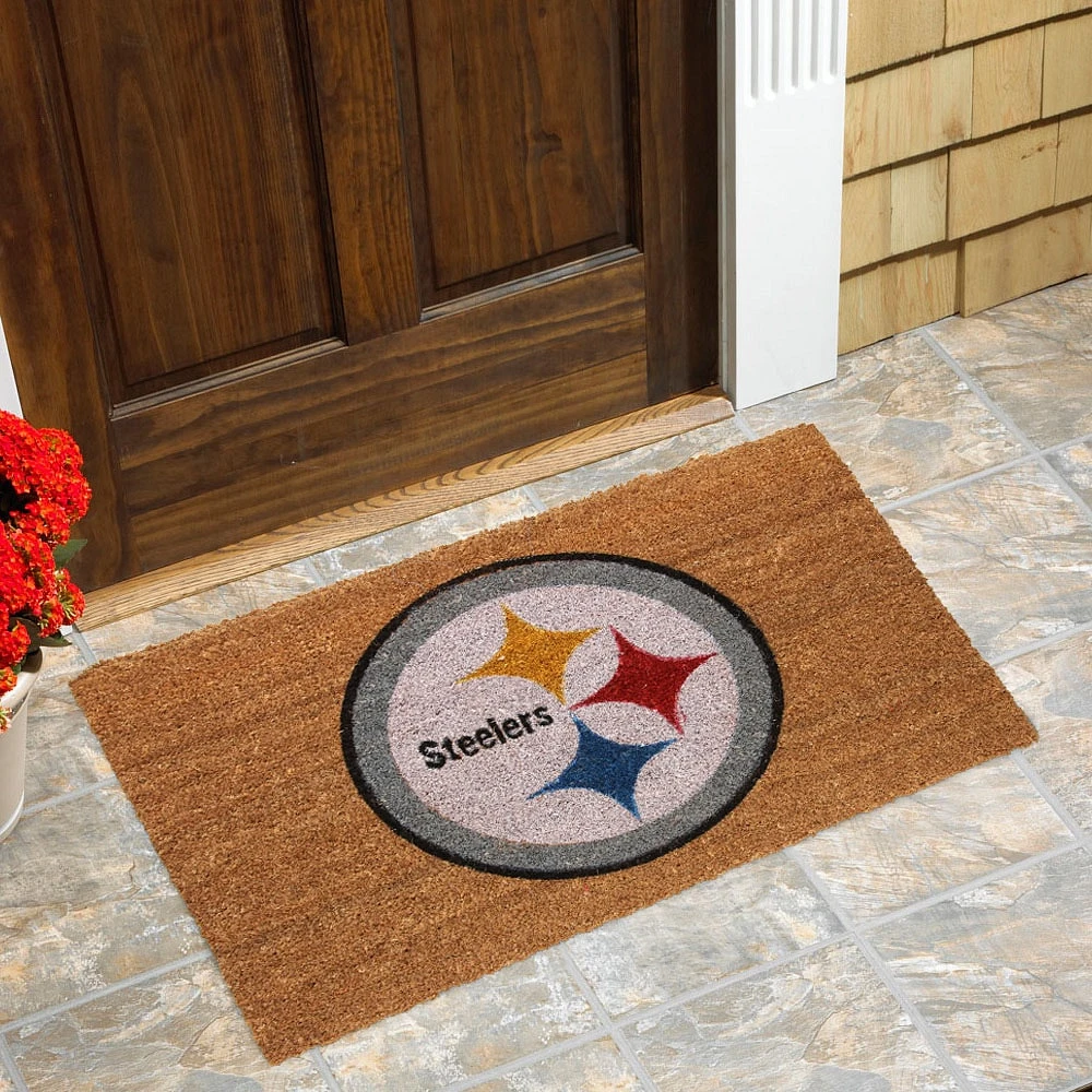 Paillasson en fibre de coco Pittsburgh Steelers Logo 20'' x 30''