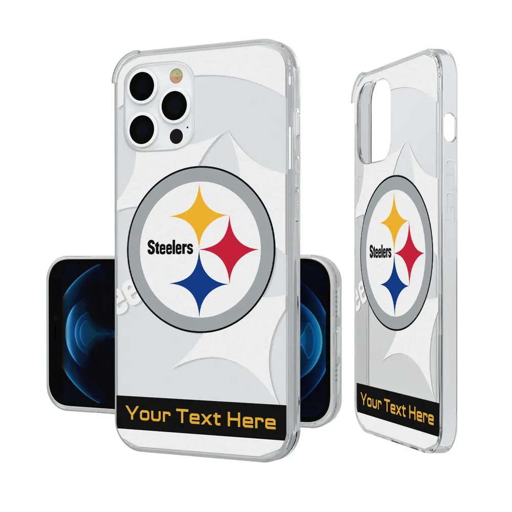 Pittsburgh Steelers Personalized Tilt Design iPhone Glitter Phone Case