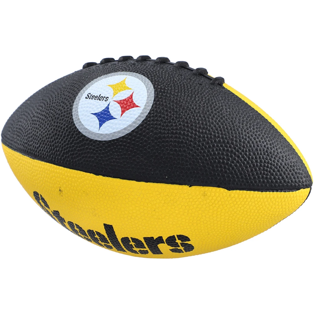 Ballon de football junior avec logo Pinwheel des Steelers de Pittsburgh